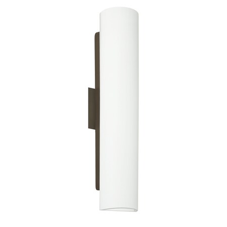 Besa Lighting Darci 21 Wall Sconce, Opal Matte, Bronze Finish, 2x5W LED 272607-LED-BR